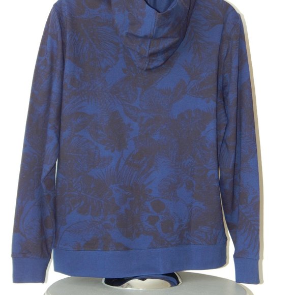 NWT Men’s ROBERT GRAHAM Tropic Thunder Hooded Pullover Sweatshirt Navy - Picture 6 of 8